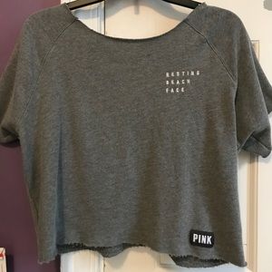 PINK gray top